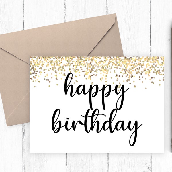 Happy Birthday 8x11 Printable - Etsy