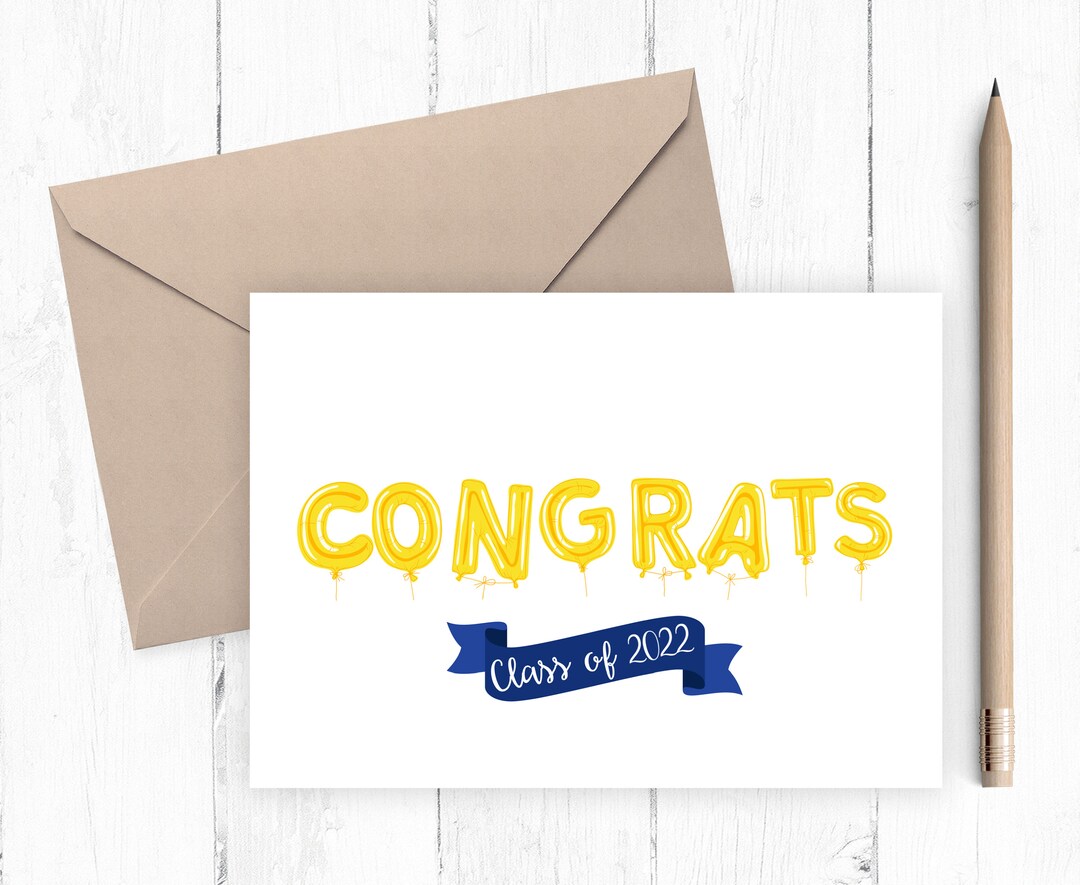 Graduation Card, Printable Graduation Card, Congrats Grad Card, Instant ...