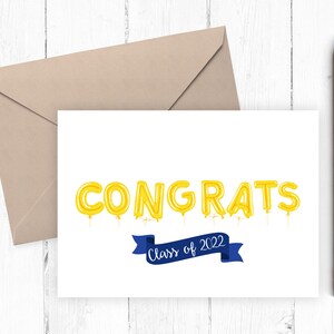 Graduation Card, Printable Graduation Card, Congrats Grad Card, Instant ...