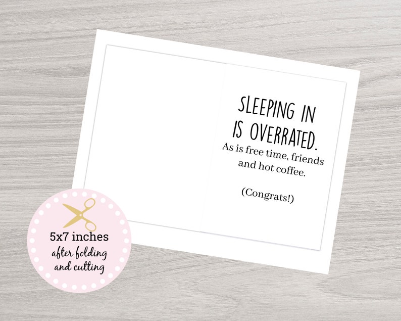 Printable Funny Baby Shower Card Baby Shower Card Funny Baby Etsy