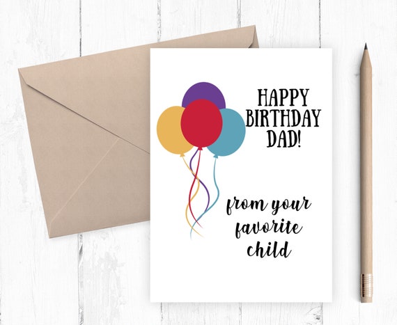 Funny Happy Birthday Card to Dad Printable Humor Happy - Etsy