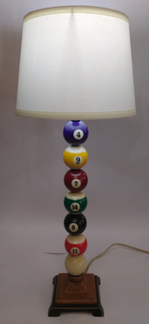 Pool Ball Game Lamp | Etsy