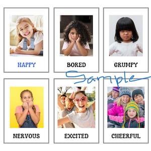 Emotions-flitskaarten: set van 24 digitale en afdrukbare kaarten voor emotioneel leren voor kinderen, ideaal voor scholen en gezinnen