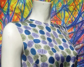Vintage 1960 Trevira vestido de señoras