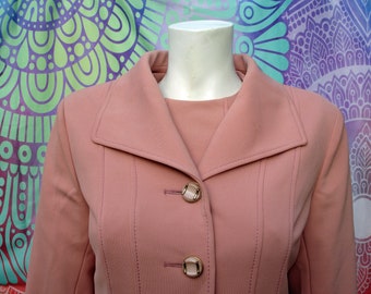 Traje de vestir vintage de estilo Jackie Kennedy de 1960 de Rothmar