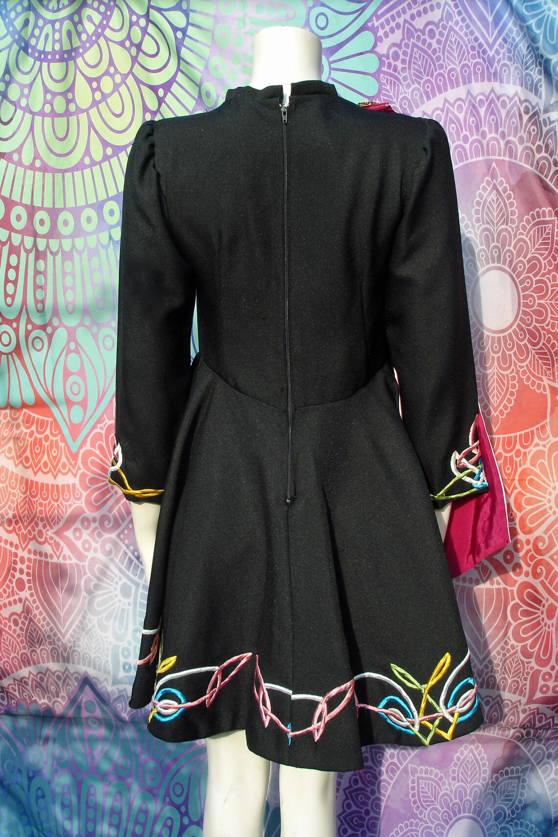 Vintage Embroidered Irish Dance Dress Etsy UK