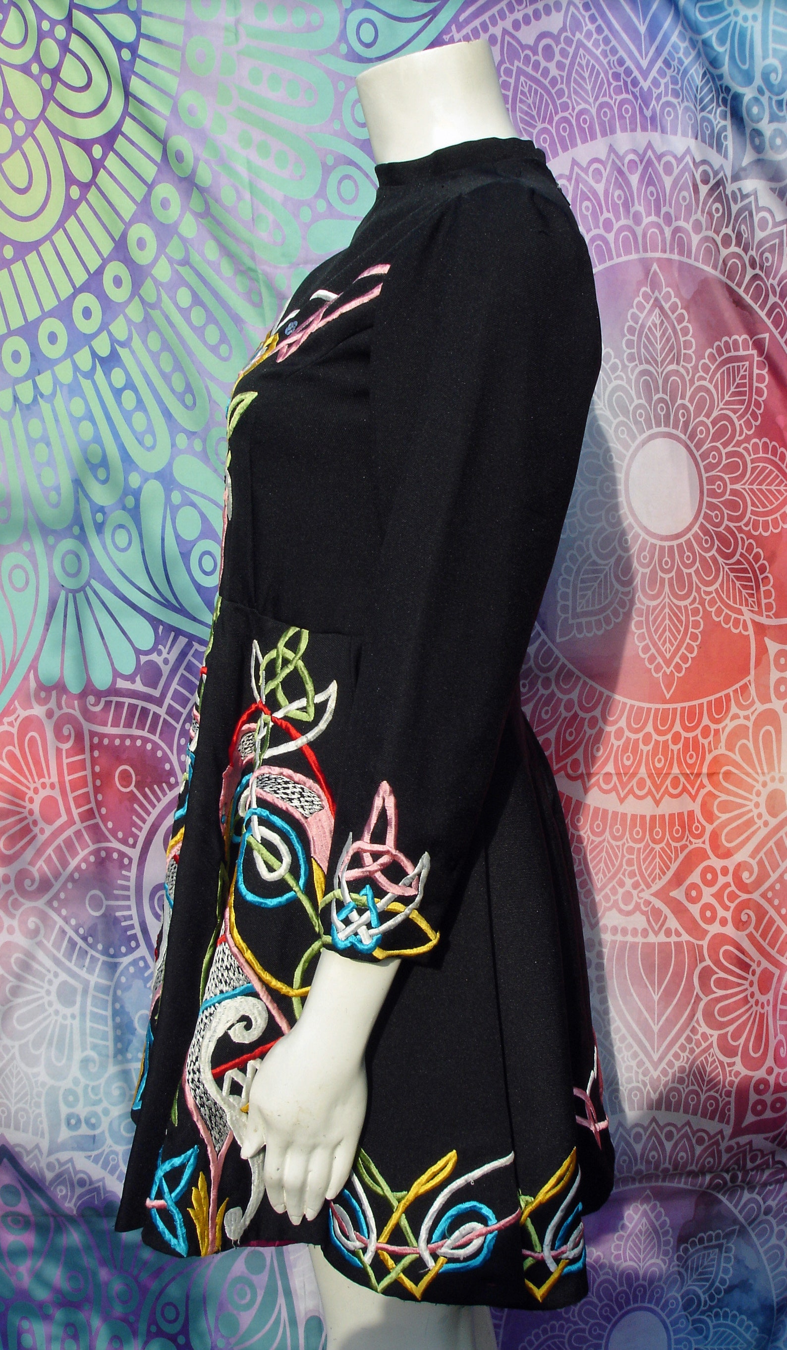 Vintage Embroidered Irish Dance Dress Etsy UK