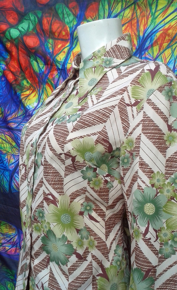 Vintage 1970's Dagger Collar Shirt