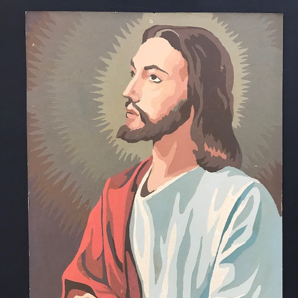 Jesus Paint by Number Etsy