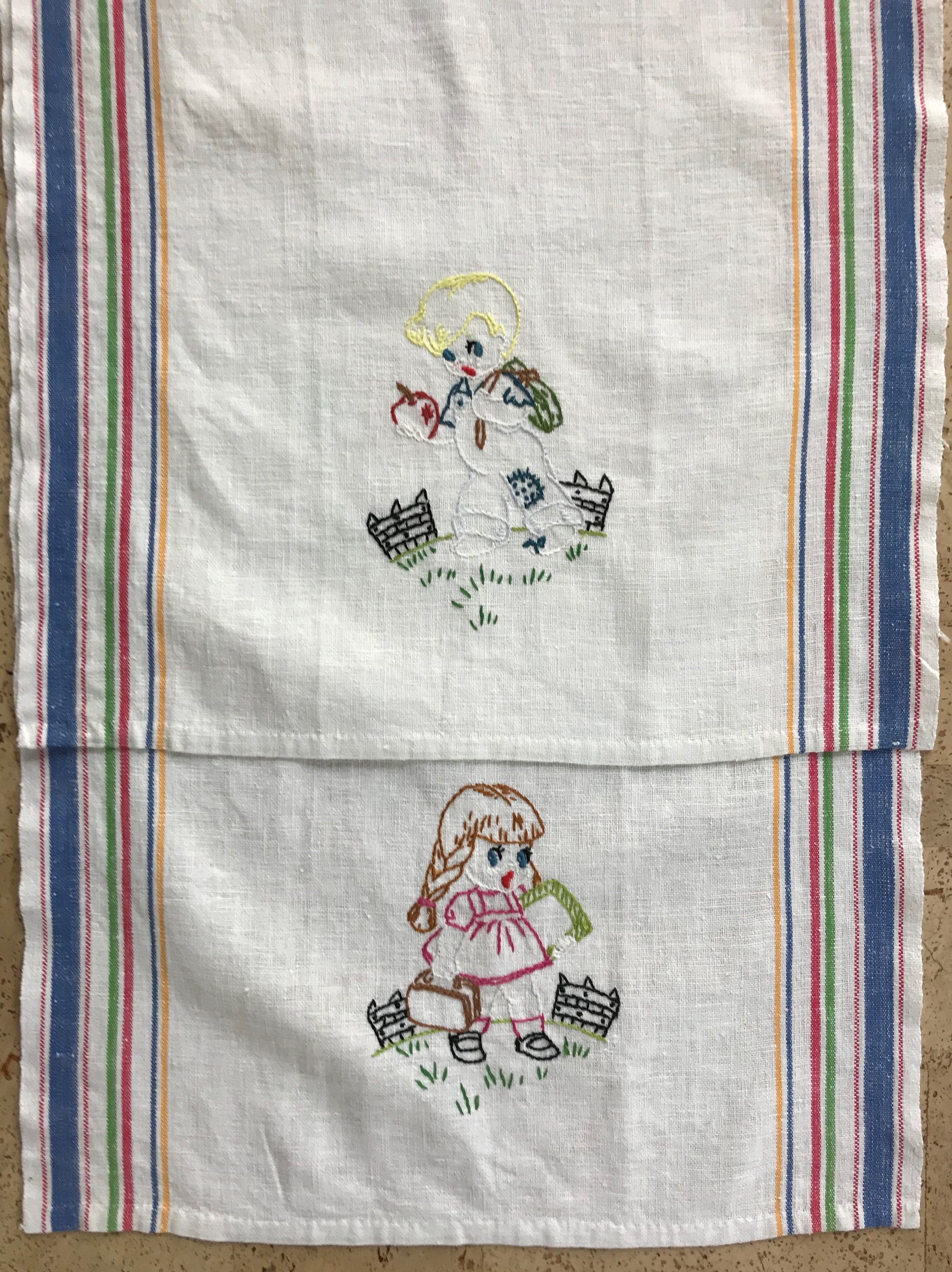 1950s Vintage Workbasket Embroidery Transfer 2968 DOW Bird Tea Towels –  Vintage4me2