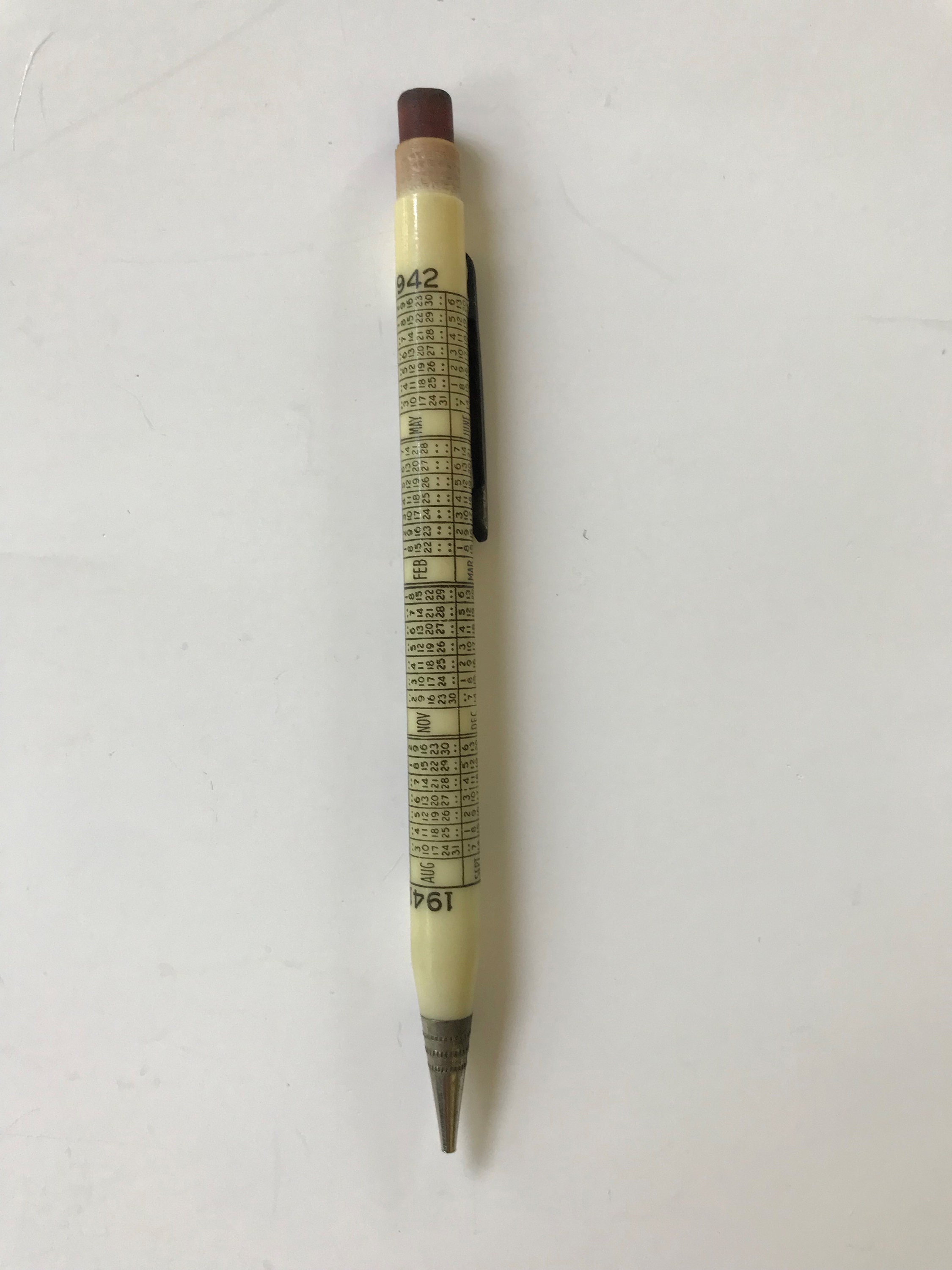 Vintage Mecanical Calendar Pencil - Etsy New Zealand