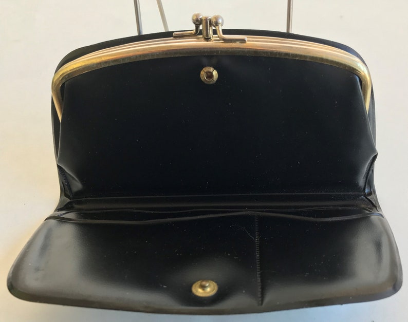 Vintage Faux Patent Leather Clutch image 2