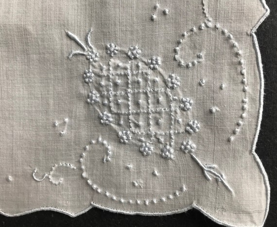 Vintage Embroidered Handkerchief - image 2