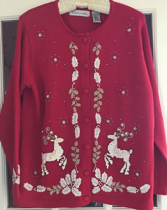 Vintage Victoria Jones Christmas Red 