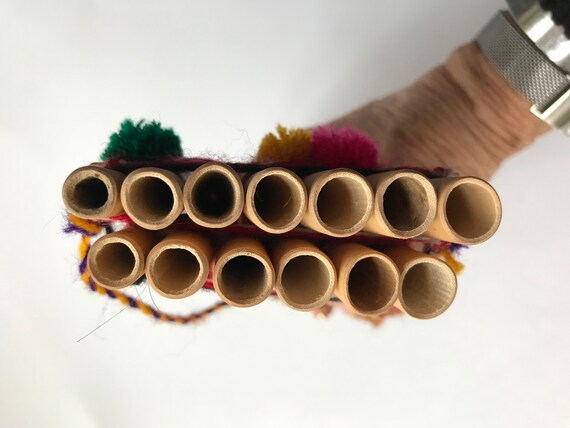 Panpipe Boliviani In Bambù - 15 Canne Fatte A Mano Per Principianti E Appassionati - Foto 6