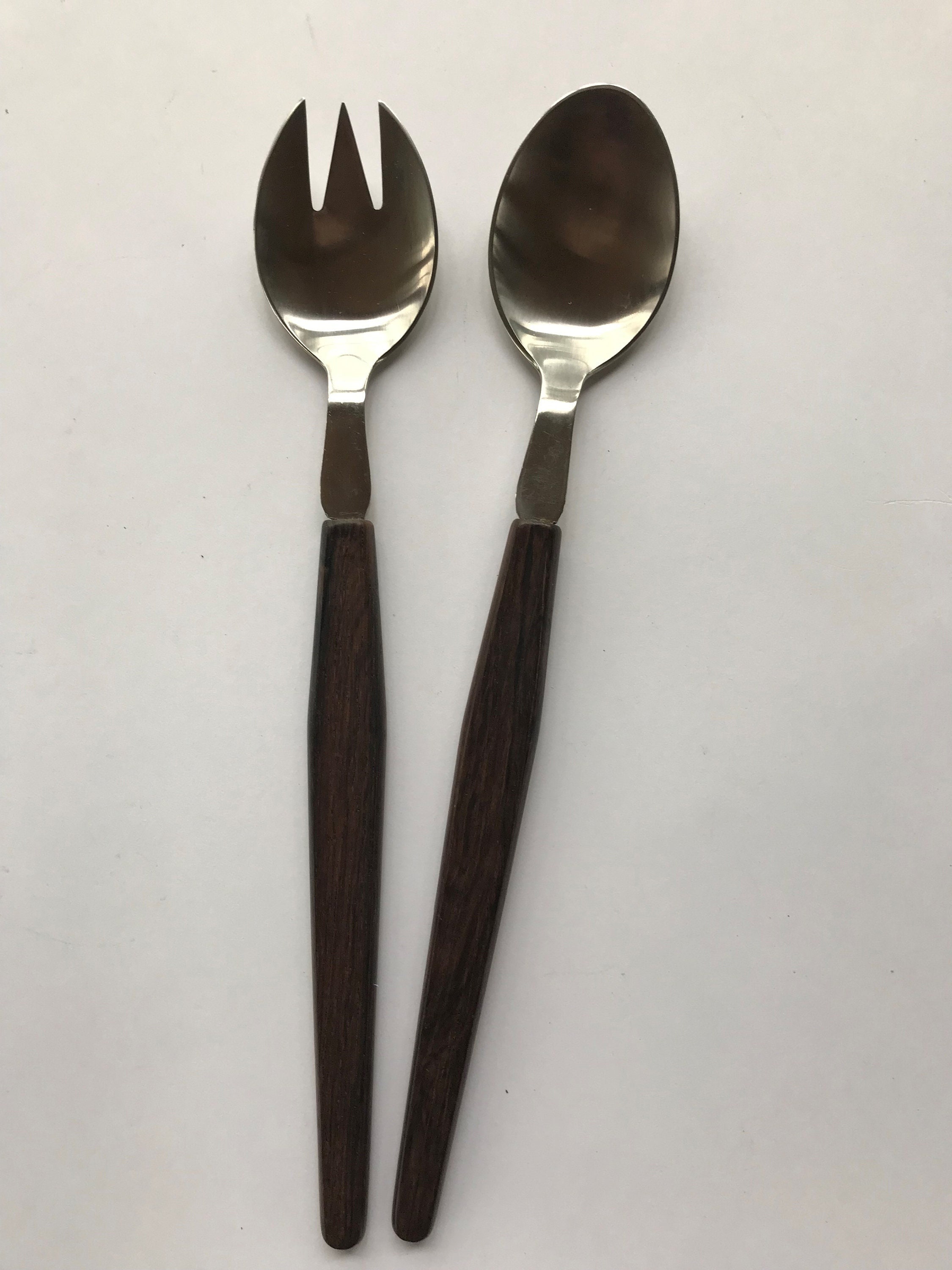 Vintage Danish Lundtofte Salad Serving Set - Etsy