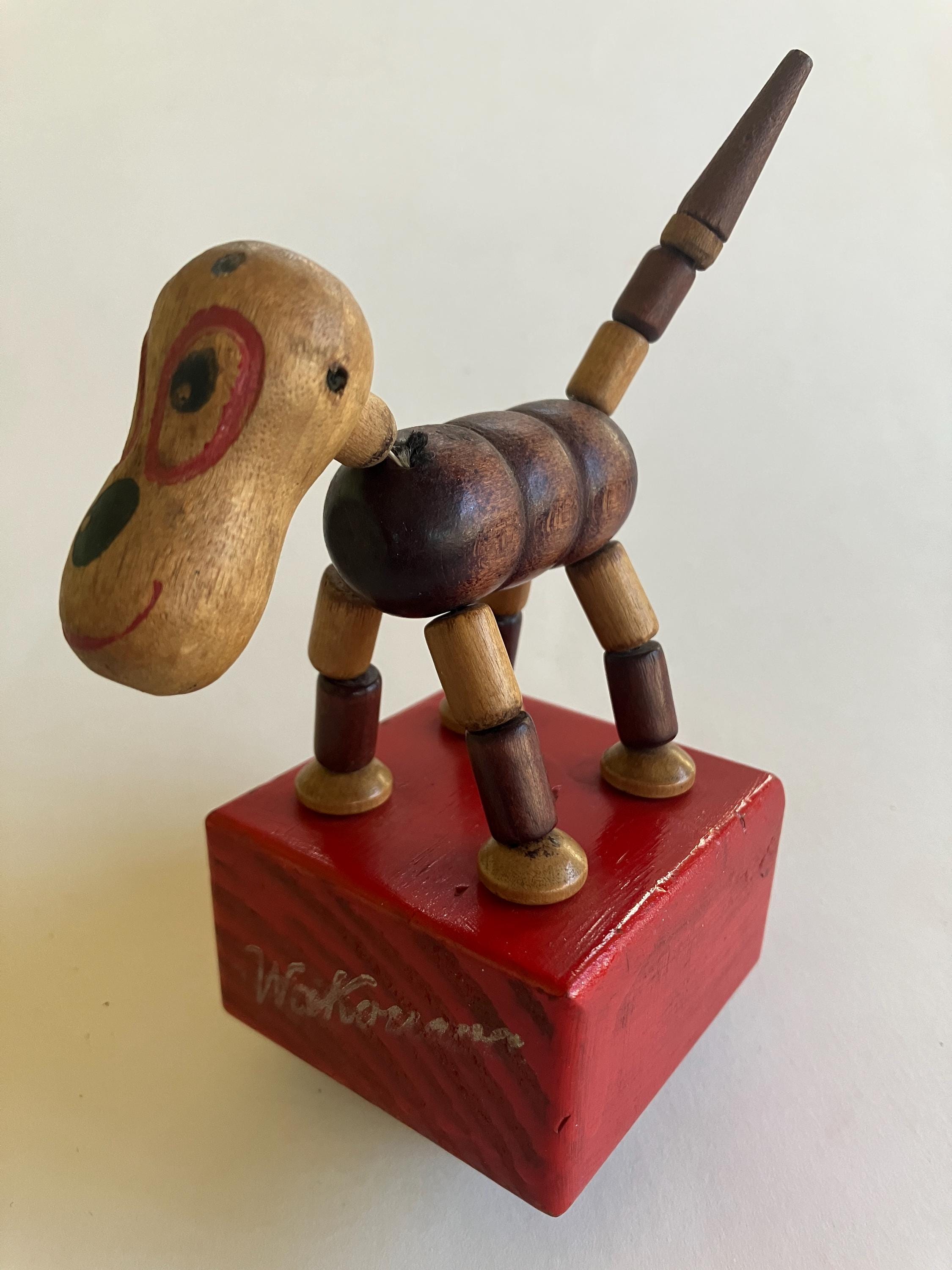 Vintage Wakouwa Push Button Collapsible Dog Toy - Etsy