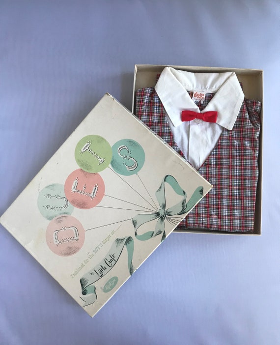 Vintage Boxed Boy's Diaper Set - image 1