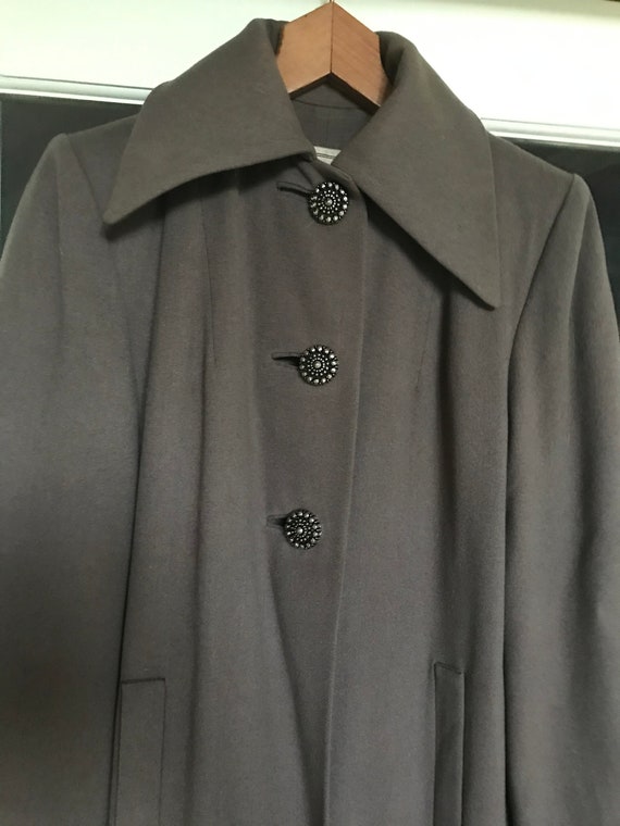 Vintage Full Length Wool Coat Labeled National Coat A… - Gem