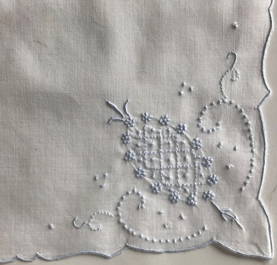 Vintage Embroidered Handkerchief - image 1