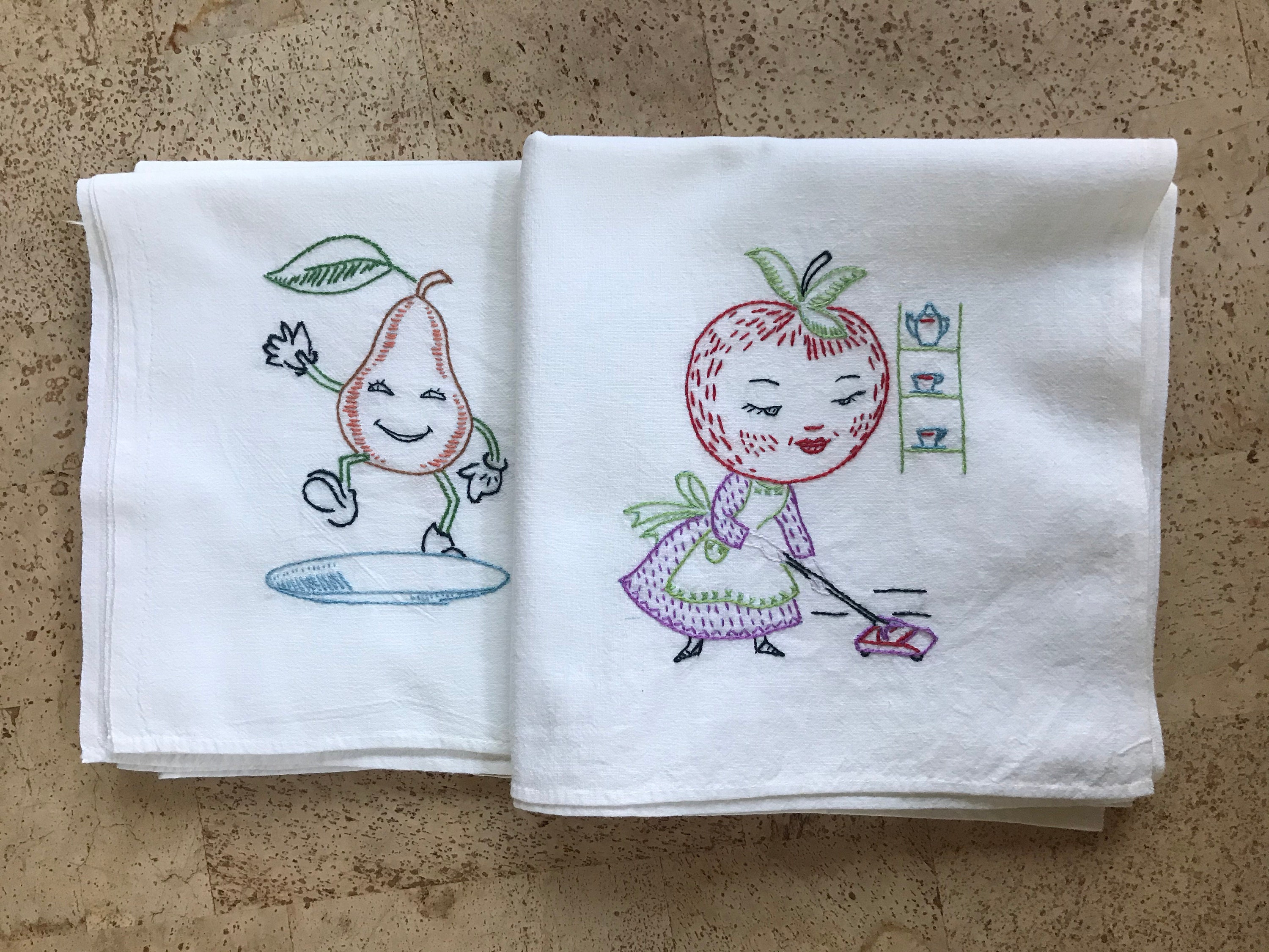 Vintage dish towels online