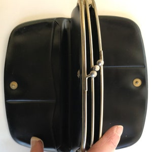 Vintage Faux Patent Leather Clutch image 4