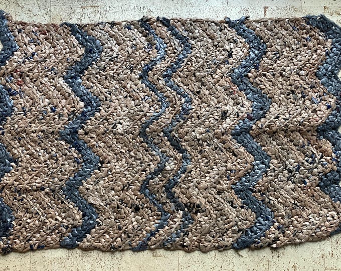 Vintage Plastic Bread-wrapper Crocheted Rug - Etsy