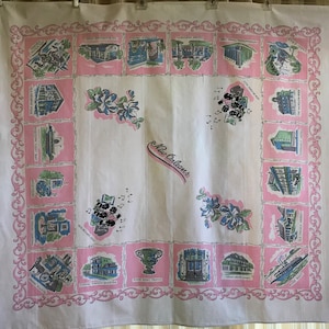 Vintage New Orleans Tablecloth