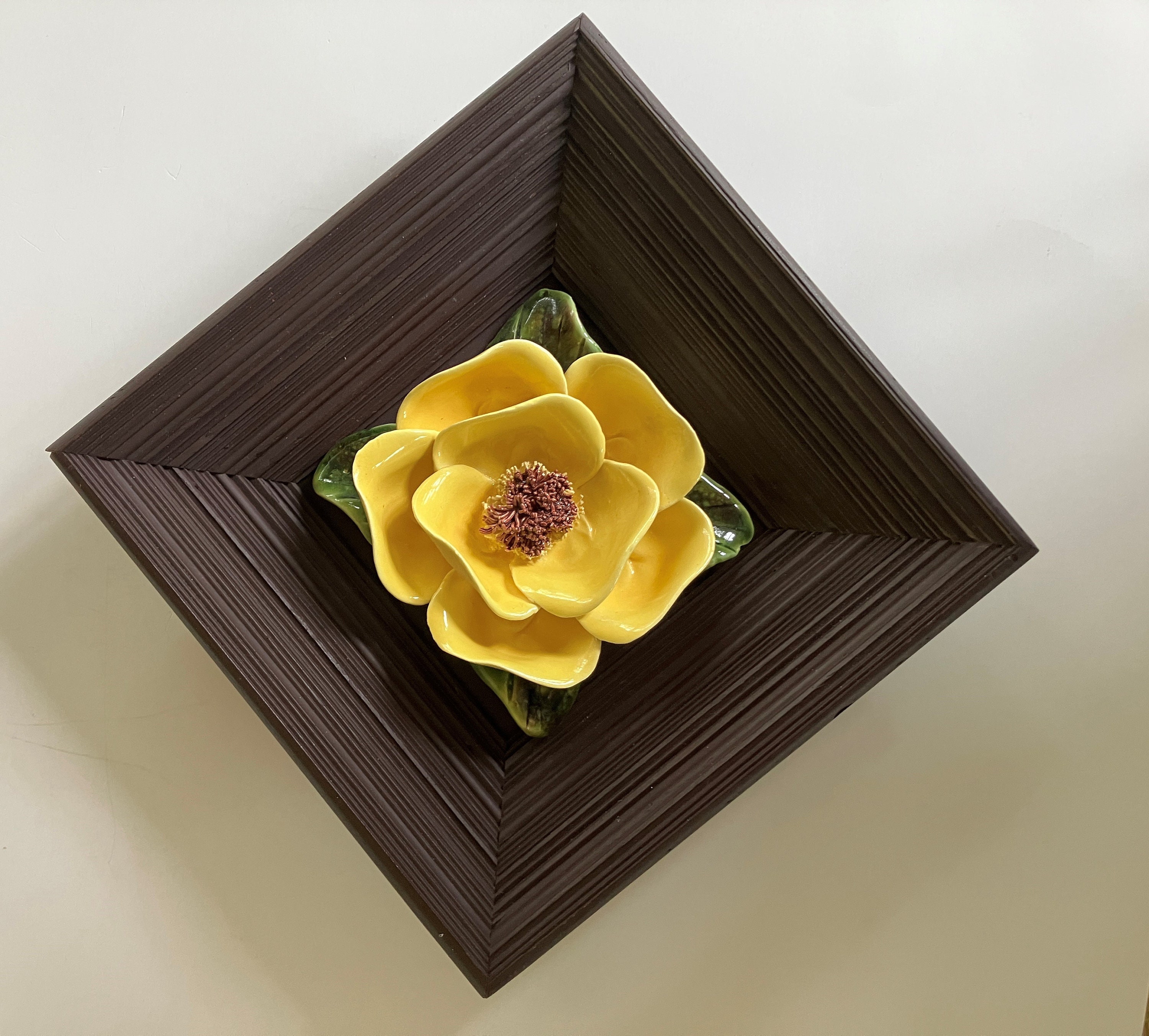 マグノリアページ Vintage Ceramic Magnolia Framed Picture - Etsy