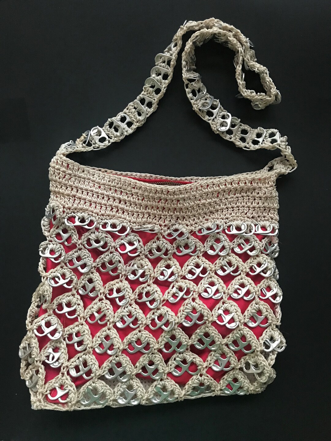 Buy Vintage Crocheted Pull Tab Purse Online in India