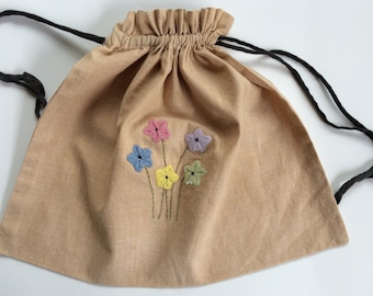 Vintage Drawstring Bag