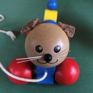 Vintage German Lorenz GmbH Cat Pull Toy