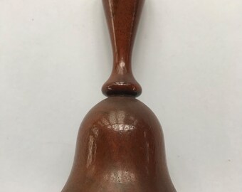 Vintage Hand Made Wooden Bell - Etsy