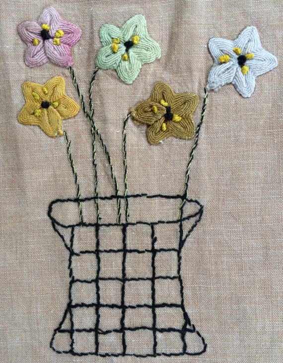 Vintage Brown Drawstring Bag - image 3