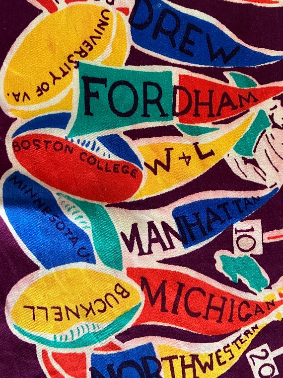 Vintage College Football Scarf - image 8