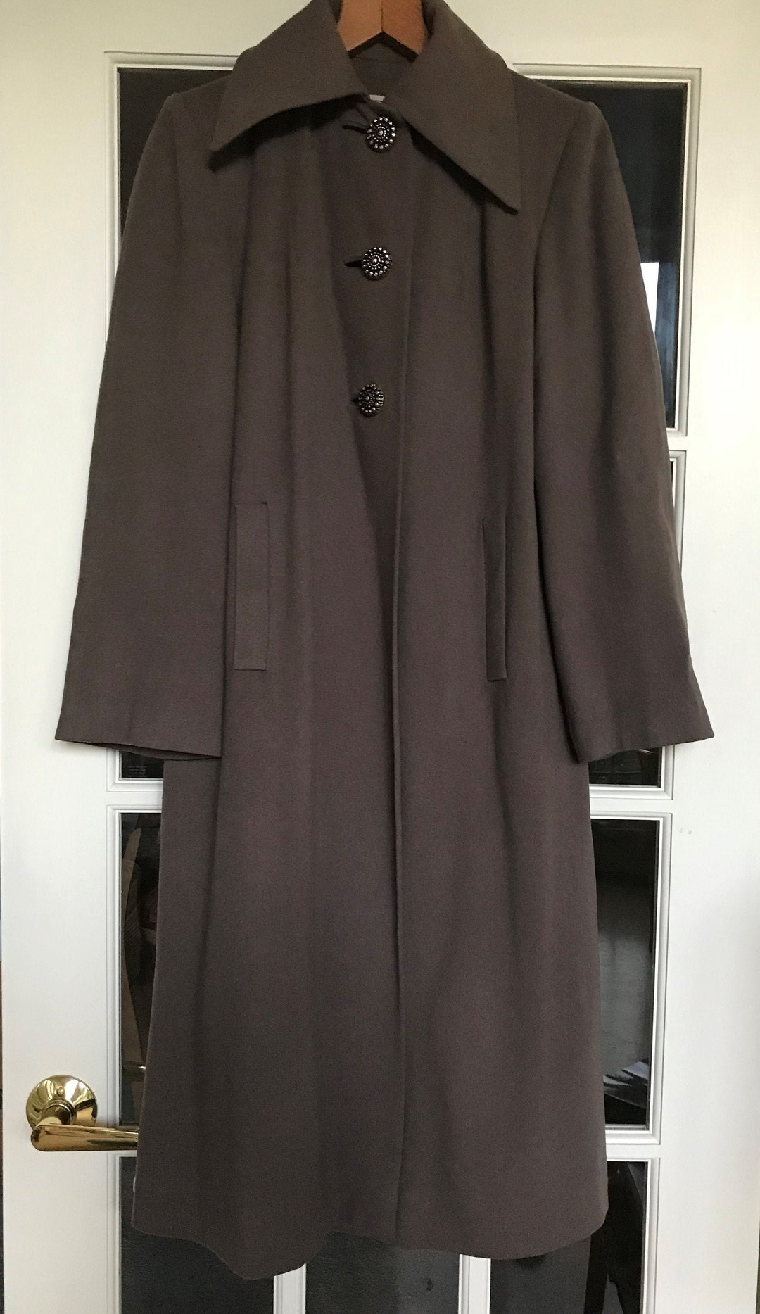 Vintage Full Length Wool Coat Labeled National Coat and Suit Recovery ...