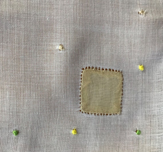 Vintage Madeira Applique Handkerchief - image 3