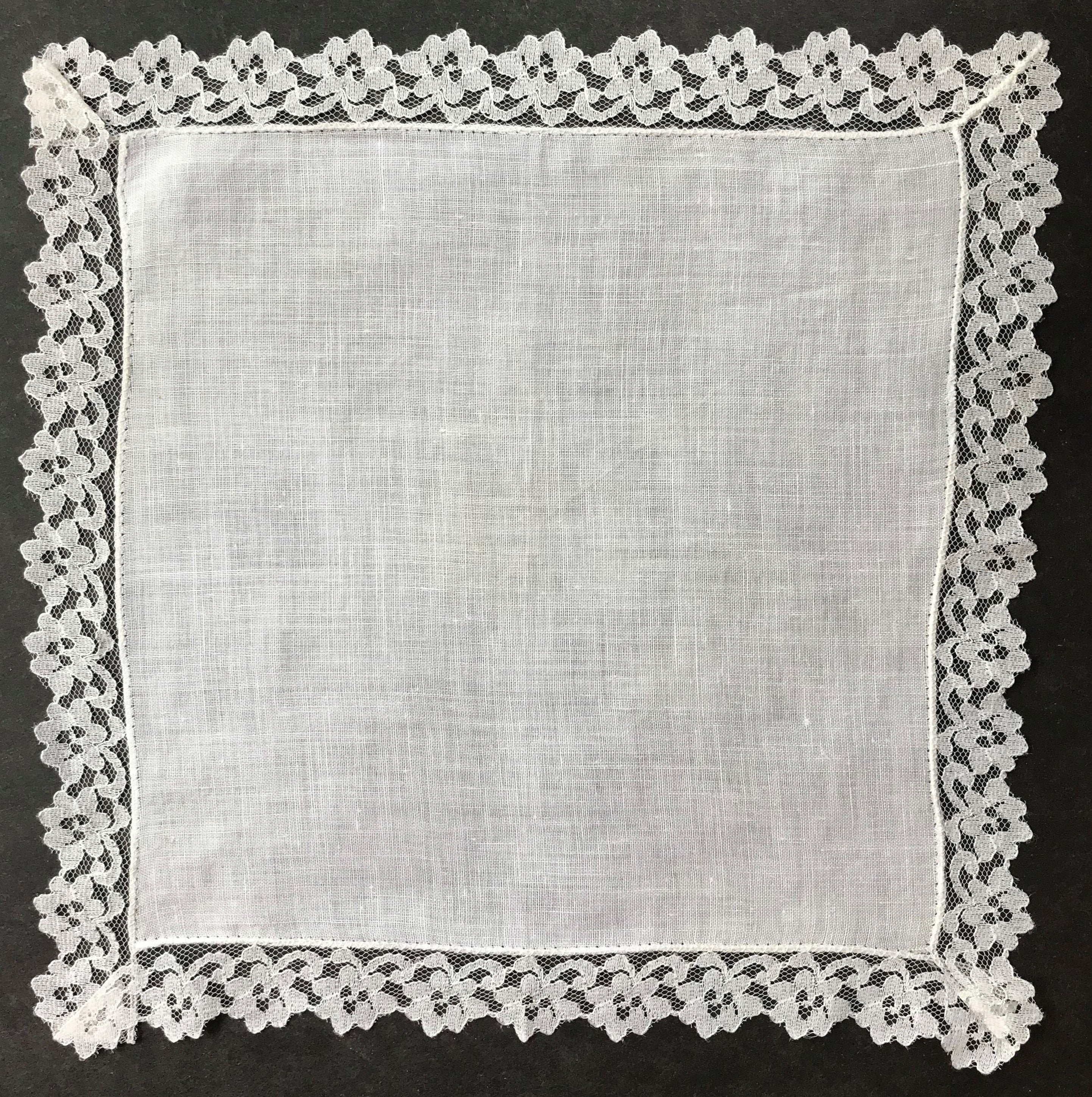 Vintage Linen and Lace Handkerchief - Etsy