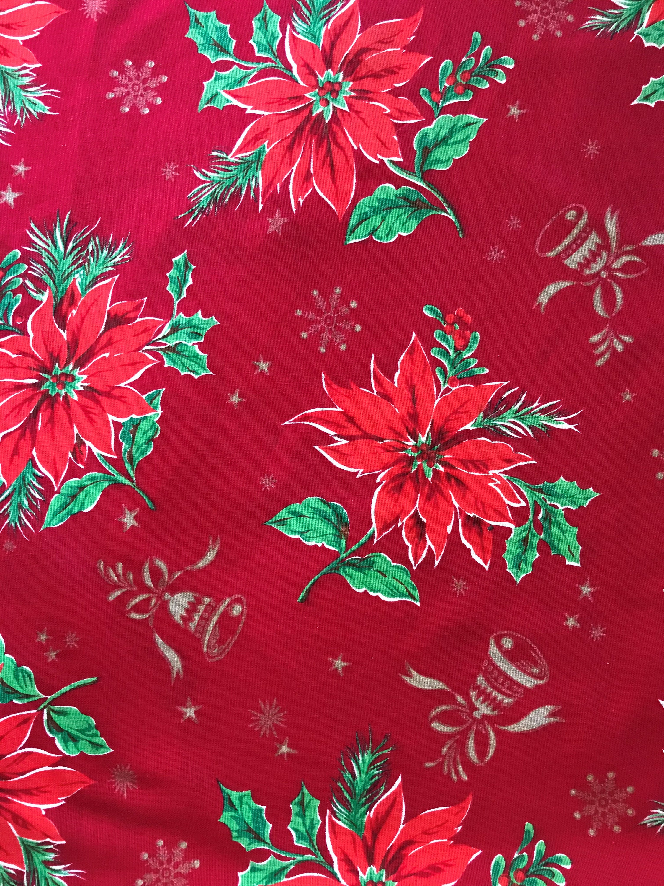 Vintage Round Christmas Tablecloth - Etsy