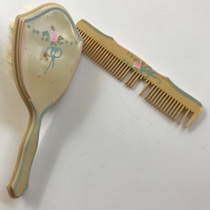 Vintage Three Baby Brushes And A Comb image 9