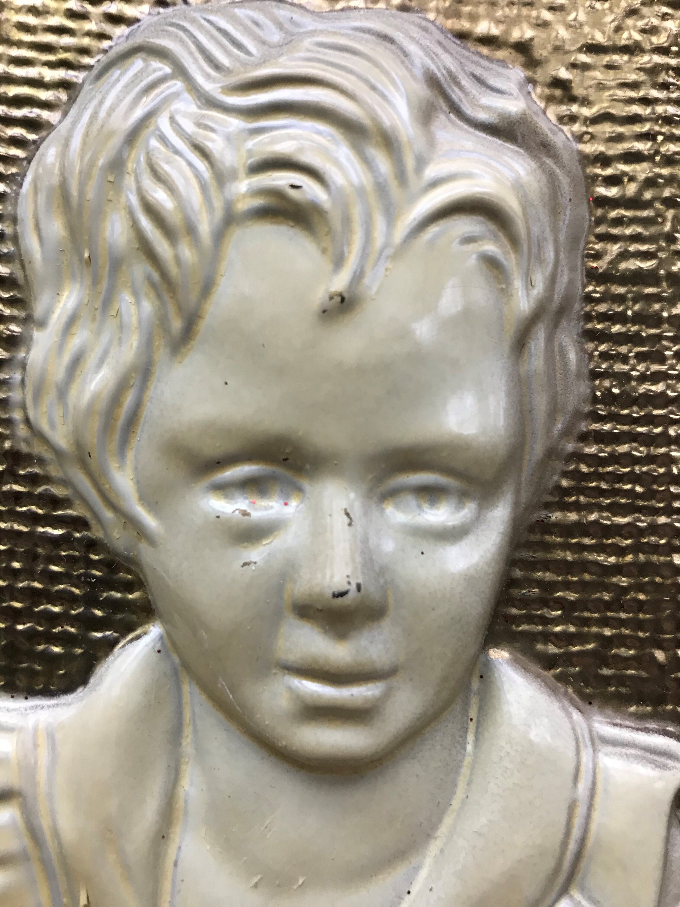 Vintage Pair Of Metal Busts In Relief Wall Plaques Etsy