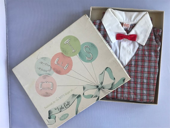 Vintage Boxed Boy's Diaper Set - image 4