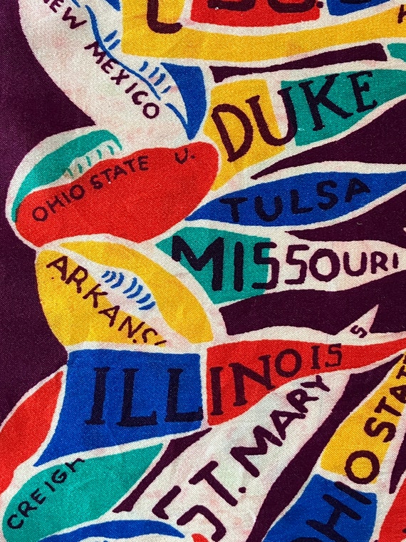 Vintage College Football Scarf - image 7