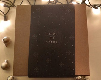 Lump of Coal Christmas Gift Box Sleeve - DIGITAL DOWNLOAD