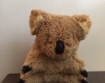 stuffed koala bear real fur