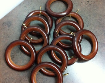 Wood Curtain Rings Curtains Wooden Rings With Metal Eye Wooden