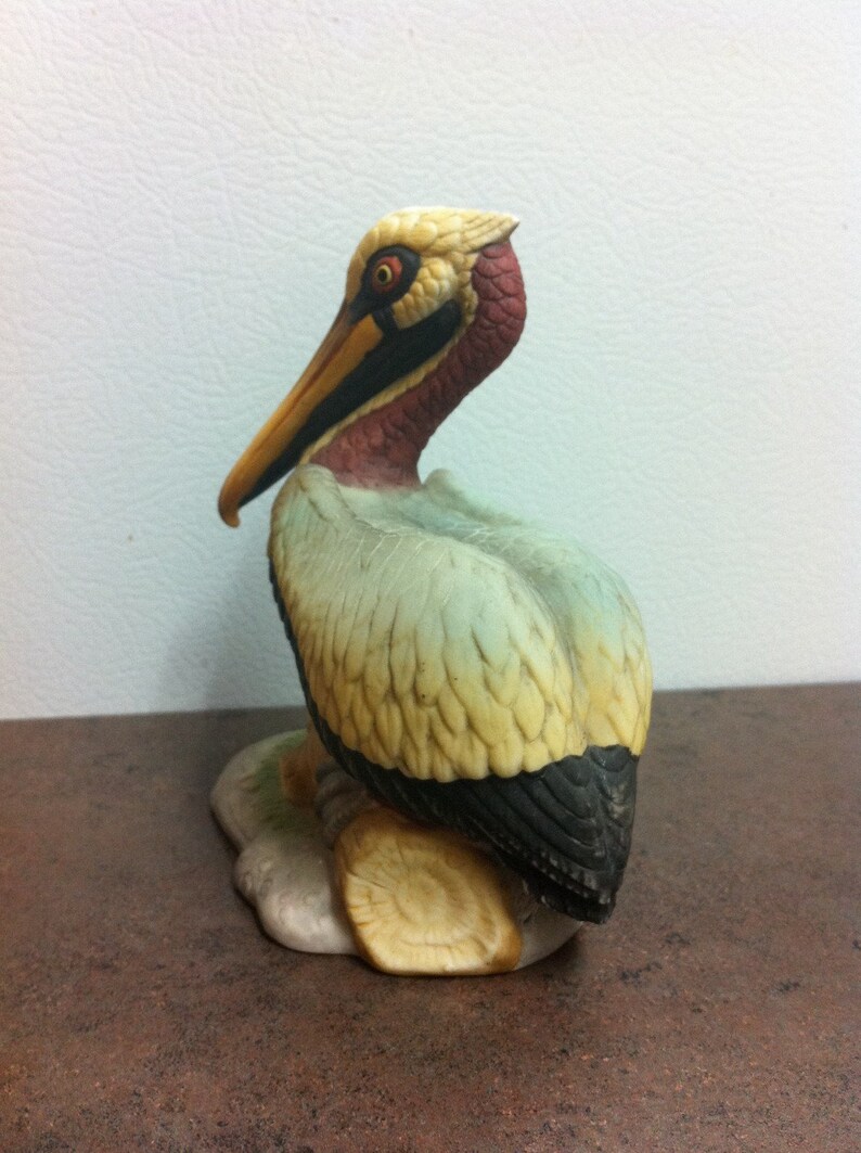Vintage Pelican Figurine Lefton China Bird Hand Painted Etsy