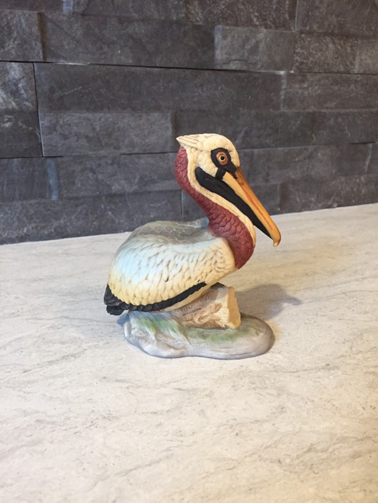 Vintage Pelican Figurine Lefton China Bird Hand Painted Etsy