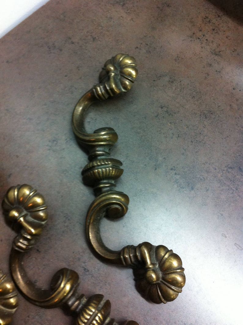 Furniture Hardware Reno Gift Drawer Handles Vintage Brass Handles 5 Large Door Pulls