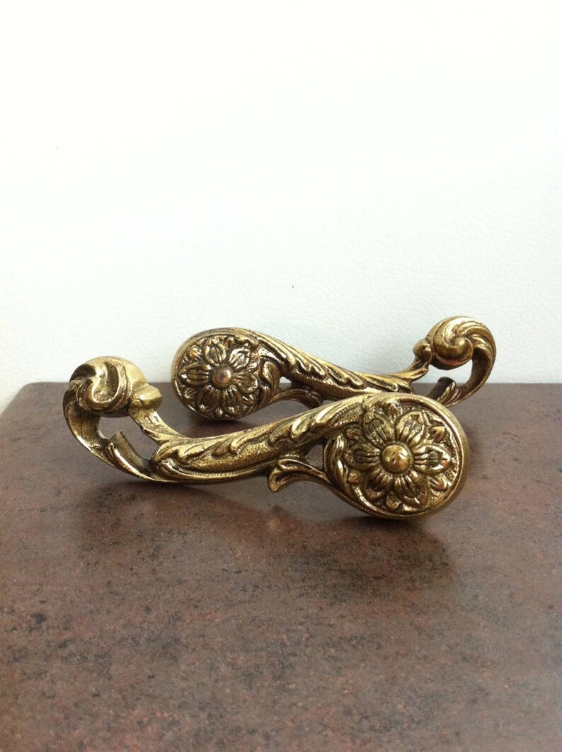 Vintage Handles Ornate Metal Door Hardware 2 Door Knob Levers Interior Door Ensemble From Portugal